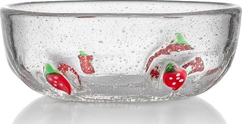 Hadeland Glassverk Jordbær Skål 13,5cm