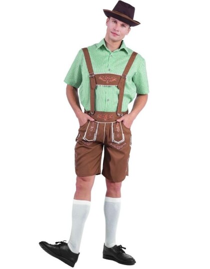 Joker Grønn Mr Oktoberfest Komplett Oktoberfestkostyme til Mann OneSize