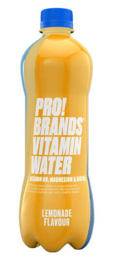 Pro!Brands Vitamin Water 12x555 ml, Lemonade. Inkl. pant.