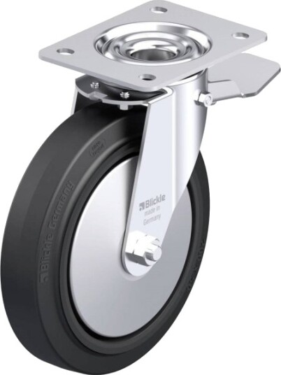 Blickle Styrehjul I Stål 850311 Le-Poev 200Xka-St-Fa, Hjuldiameter 200 Mm, Bæreevne Maks. 300 Kg (1 Stk.)