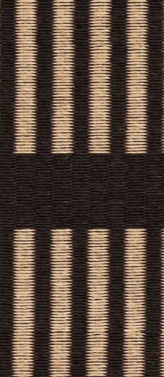 Woodnotes Cut Stripe teppe 170x240 Papirgarn/ Sort Woodnotes Cut Stripe teppe 170x240 Papirgarn/ Sort