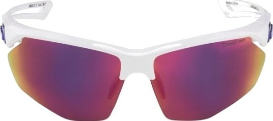 Alpina Sykkelbriller Nylos Hr Hvit-Lilla Glass Lilla Speil Cat.3