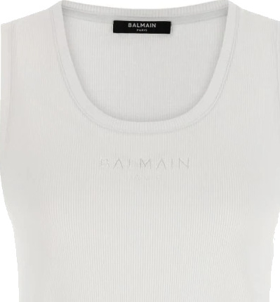 Balmain Dame Topper Hvit M,