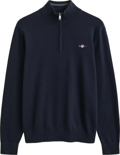 Gant Cotton Half Zip Sweater Navy XXXL