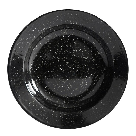 Sagaform  Doris emaljetallerk 20 cm svart