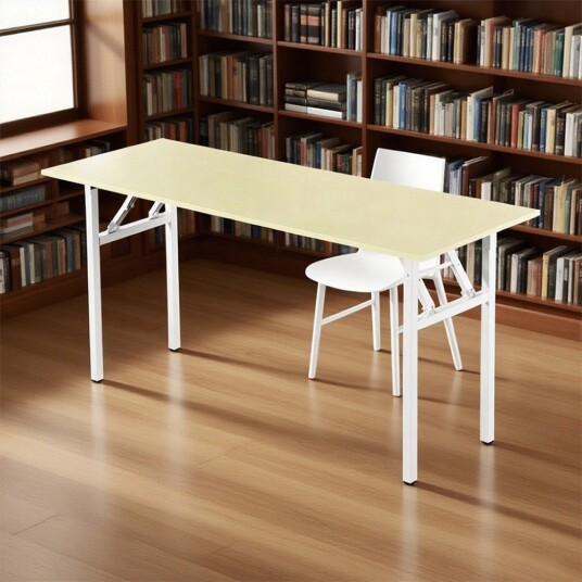 Sammenleggbart skrivebord 160x60x75cm Hvit eik