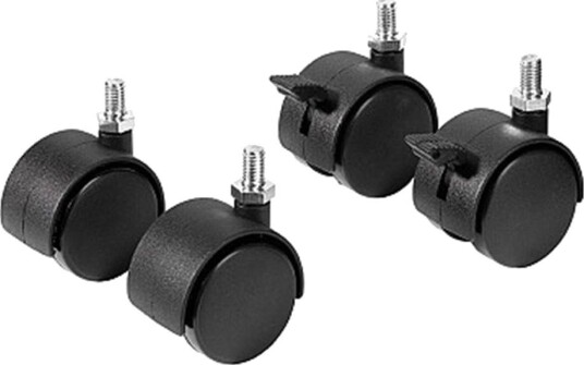 Franken Rullesett For Presentasjonstavler, Plast, Svart, Innhold: 4 Stk