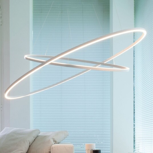 Ellisse Double hengelampe 2700 K aluminium   Nemo Nemo Lighting   Stue   Moderne   Metall   Med flere lyskilder