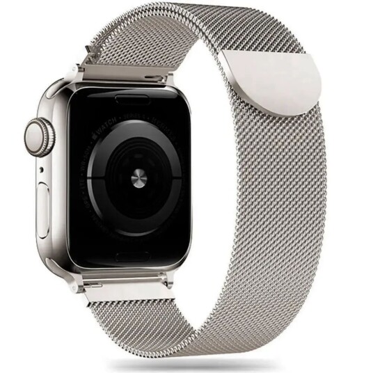 Tech-Protect Apple Watch (42/44/SE/45/49 mm) Milanse Band i Rustfritt Stål - Stål Farget