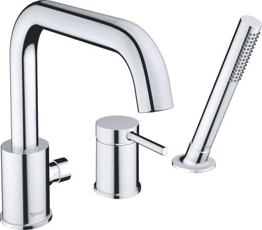 Duravit Badekarbatteri Circle Med Dusjsett Krom