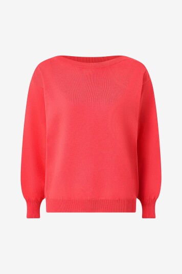 ICHI   Genser IhLuls Boat Neck LS   Rød