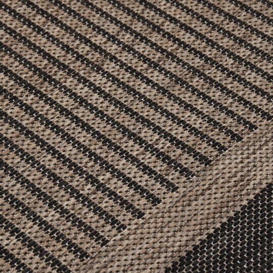 vidaXL Utendørs flatvevd teppe 200x280 cm mørkebrun vidaXL Utendørs flatvevd teppe 200x280 cm mørkebrun