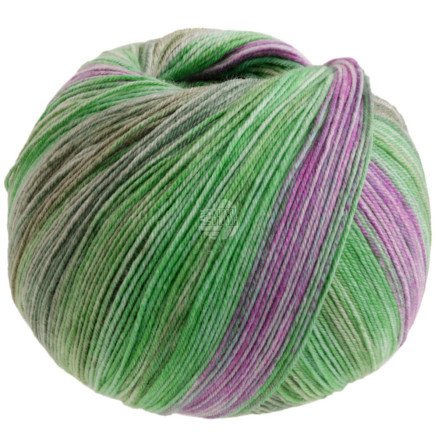 Lana Grossa Meilenweit 100 SETA Piano Garn 3612 Mossgrønn/yad/hvitgrønn/fuchsia Lana Grossa Meilenweit 100 SETA Piano Garn 3612 Mossgrønn/yad/hvitgrønn/fuchsia