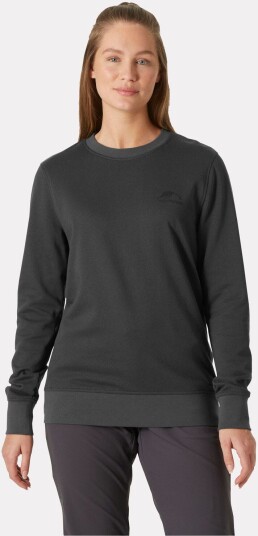 Helly Hansen Dame Nord Graphic Crewneck Genser Grå S Helly Hansen Dame Nord Graphic Crewneck Genser Grå S
