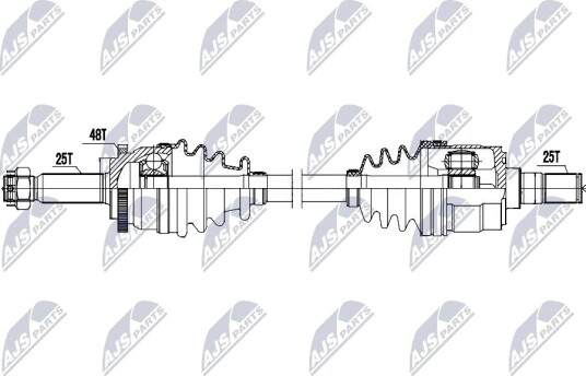 NTY NPW HY 644 Drivaksel NTY NPW HY 644 Drivaksel