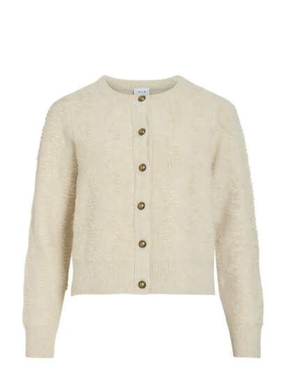 Vila Vimiri O-Neck L/S Knit Cardigan - Cream - XL Vila Vimiri O-Neck L/S Knit Cardigan - Cream - XL