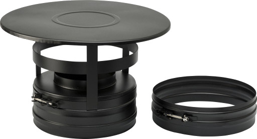 150 mm Metalbestos trepipehette black 150 mm Metalbestos trepipehette black