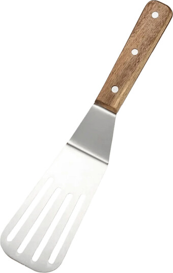 Dorre Slotted Spatula Stainless Steel Rubber Wood 28 Cm Brown 7X 28X 7 Dorre Slotted Spatula Stainless Steel Rubber Wood 28 Cm Brown 7X 28X 7