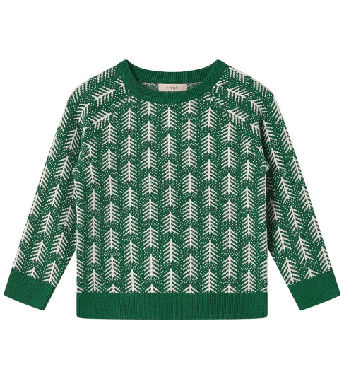 Fliink Hunter Green Benna Tree Pullover 4 år/104