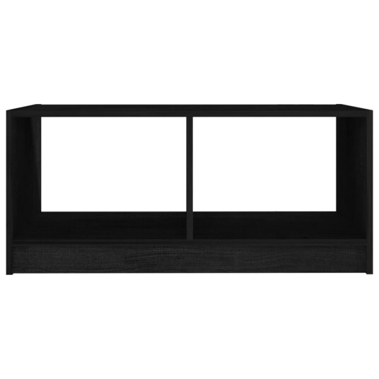 vidaXL Salongbord 75x50x33,5 cm heltre furu svart