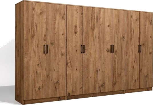 Olera Garderobesskåp 300x180 cm - Natur
