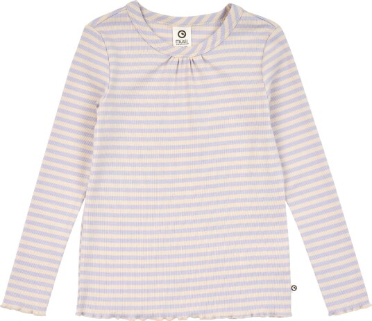 Müsli Genser   Rib   Stripe   Oak/Mauve   Müsli   8 år (128)   Genser Beige Lilla Lyseblå
