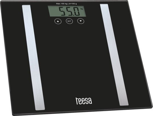 Teesa TSA0802 Personvekt med kroppsanalyse BMI   Svart