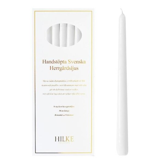 Hilke - Herregårdslys 30 cm 6 stk svart