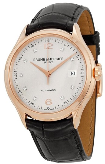 Baume & Mercier Herreklokke MOA10104 CLIFTON Sølvfarget/Lær Baume & Mercier Herreklokke MOA10104 CLIFTON Sølvfarget/Lær