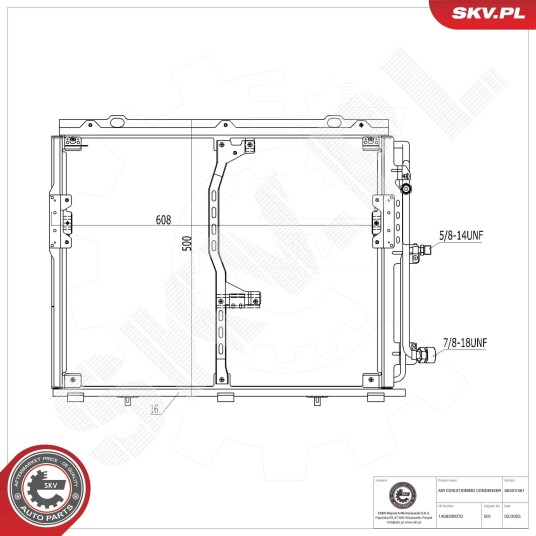 Kondensator ESEN SKV 86SKV461