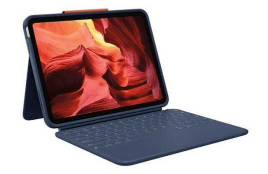 Logitech Rugged Combo 4 - keyboard and folio case - classic blue - Tastatur & Foliosett - Bl Logitech Rugged Combo 4 - keyboard and folio case - classic blue - Tastatur & Foliosett - Bl