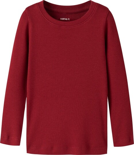 Name It Rib Genser Rød Dahlia 2 år - Regular Fit til Barn Name It Rib Genser Rød Dahlia 2 år - Regular Fit til Barn