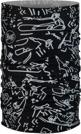 Buff Youth Original EcoStretch Neckwear Tivat Black, One Size