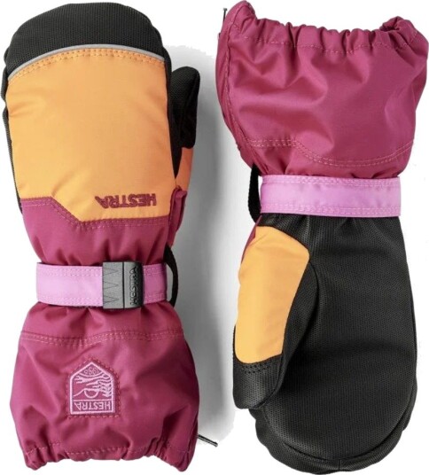 Hestra Baby Zip Votter for Barn 1-2 år Orange/Orchid