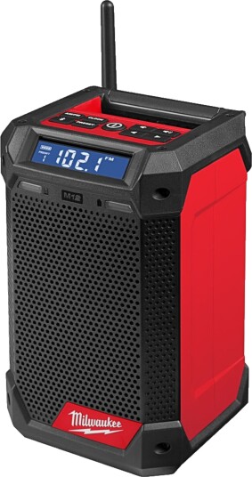 Milwaukee M12 RCDAB+ Bærbar Byggradio med DAB+ og Bluetooth Rød/Svart Milwaukee M12 RCDAB+ Bærbar Byggradio med DAB+ og Bluetooth Rød/Svart