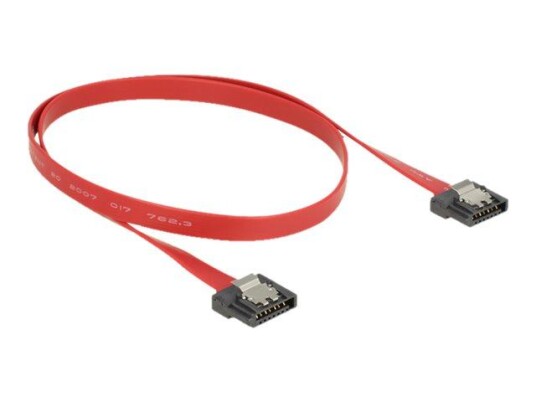 Delock SATA III Kabel 50 cm Hankjønn til Hankjønn Svart 6 Gbit/s