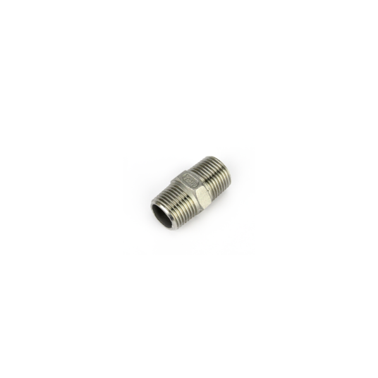 Rørnippel med mutter, 1/2" BSP 1/2 Inch BSP Stainless Hex Nipple