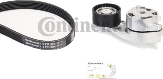 Kileremsett CONTITECH 6PK986K1 Kileremsett CONTITECH 6PK986K1