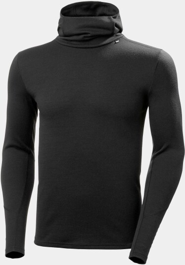 Helly Hansen Herre Lifa Merino Midtvekt Hettegenser Svart L