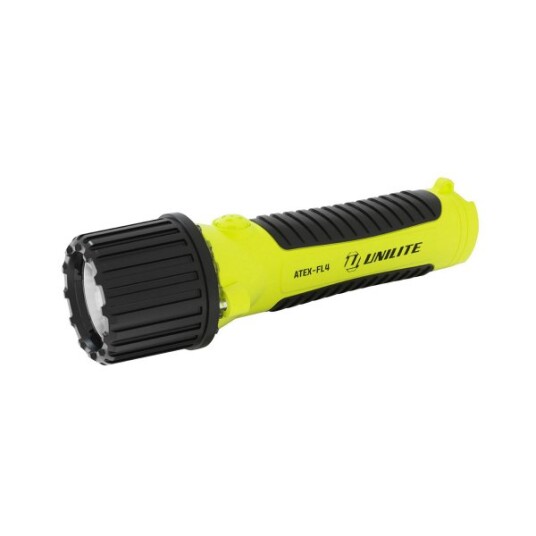 ATEX lommelykt Unilite ATEX FL4 Zone 0   150 lm / 17 cm / 4 x AA