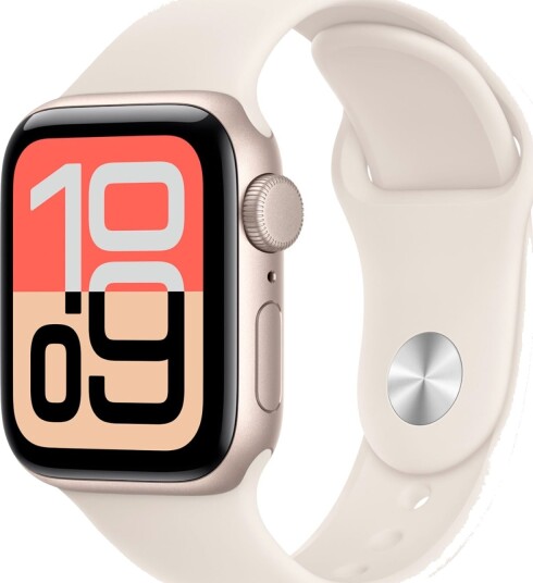 Apple Watch SE 3 GPS 40mm Starlight Aluminium Case with Starlight Sport Band S/M