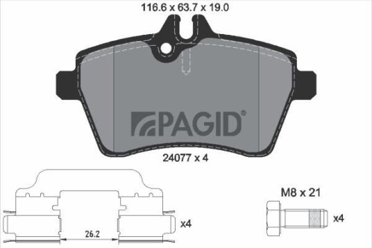 PAGID T1453N Bremseklosser PAGID T1453N Bremseklosser