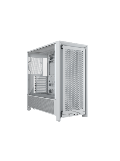 Corsair 4000D Mid-Tower Kabinett Hvit Med Herdet Glass Corsair 4000D Mid-Tower Kabinett Hvit Med Herdet Glass