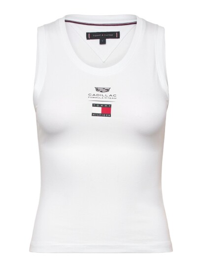 Tommy Hilfiger Th X Cf1 Logo Tank Top White L