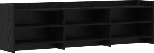  TV skap 168 x 33 x 47 cm Svart eik Konstruert tre