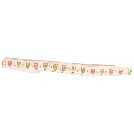 Infinity Hearts Stoffbånd/Labels bånd Ugler ass farger 15mm 3 meter