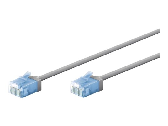 Goobay Koblingskabel Rj-45 Hann Til Rj-45 Hann 50 Cm 2.8 Mm U/Utp Uskjermet Cat 6A Ultra Flexible Slank Halogenfri Flertrådet Grå