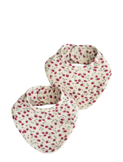 LouieLouie Bibs  Jersey 2 Pack Cream ONE SIZE
