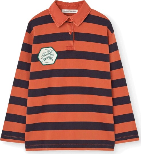 THE ANIMALS OBSERVATORY Lionfish Kid Polo Shirt Navy Red 8 Y