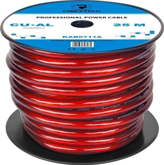 Cabletech 2Ga Od12mm Cu + Al Bilkabel Cabletech 2Ga Od12mm Cu + Al Bilkabel